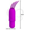 Vibrador con 12 funciones de vibración, 4 estilos diferentes de funda de silicona con recarga USB